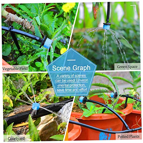 CLISPEED 100 Stück Düse Einstellbarer Durchfluss Tropfbewässerung Sprinkler Bewässerungsdüse für Garten Hochbeete und Blumentöpfe CLISPEED 100 Stück Düse Einstellbarer Durchfluss Tropfbewässerung Sprinkler Bewässerungsdüse für Garten Hochbeete und Blumentöpfe von CLISPEED