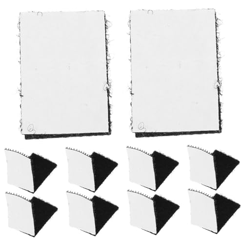 CLISPEED 100 Stück Selbstklebende Vielseitige Teppichklebebänder Rutschfeste Starke Haftung für Sofa Tischdecke Teppich und DIY Strapazierfähige Nylon Hakenklettbänder Schwarz von CLISPEED