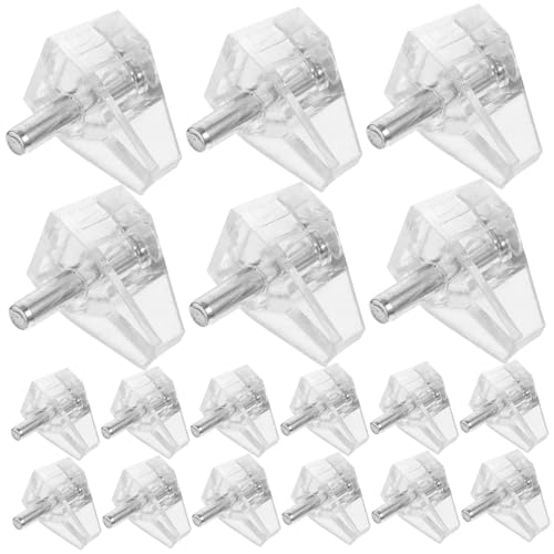 CLISPEED 100 Stück Teiliges Transparenter Regalbodenträger Stabile Einlegeboden Halter aus Kunststoff für Schränke und Garten Installieren Langlebig Anti wackel Fachträger für Möbel CLISPEED 100 Stück Teiliges Transparenter Regalbodenträger Stabile Einlegeboden Halter aus Kunststoff für Schränke und Garten Installieren Langlebig Anti wackel Fachträger für Möbel von CLISPEED