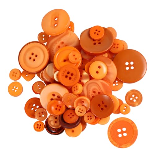 CLISPEED 1000 Stück Bunte Harzknöpfe DIY Bastelset zum Annähen für Kleidung Strickjacken Dekorative Handarbeitsknöpfe Orange Farbton CLISPEED 1000 Stück Bunte Harzknöpfe DIY Bastelset zum Annähen für Kleidung Strickjacken Dekorative Handarbeitsknöpfe Orange Farbton von CLISPEED