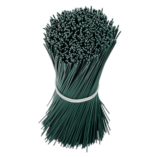 CLISPEED 1000 Stück Flexible Robuste Gartenbinder aus Grün Ummanteltem Ø Lang Wiederverwendbare Pflanzenfixierbänder zum Befestigen von Kletterpflanzen und Kabeln von CLISPEED