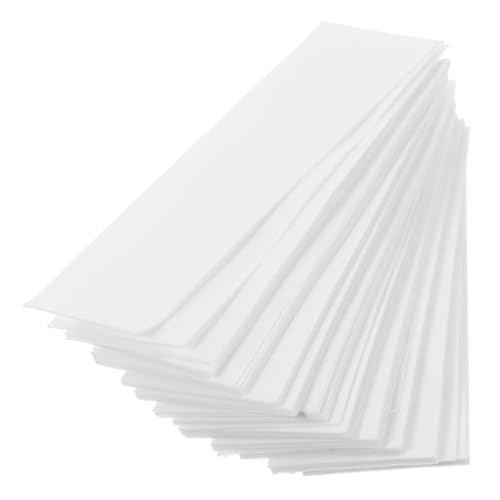 CLISPEED 100St Saugfähiges Papier Luftbefeuchter Mikroskop reinigen Zwerge Diffusoren Filterpapier transparentes papier Wachsstreifen zur Haarentfernung Chromatographie-Papierstreifen Weiß von CLISPEED