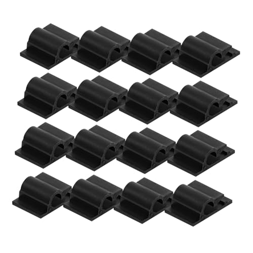 CLISPEED 100Stücke Selbstklebende Kabelhalter Clips Kabelorganisatoren für Audio Ladekabel Kabelmanagement für Schreibtisch Zuhause Schwarz CLISPEED 100Stücke Selbstklebende Kabelhalter Clips Kabelorganisatoren für Audio Ladekabel Kabelmanagement für Schreibtisch Zuhause Schwarz von CLISPEED