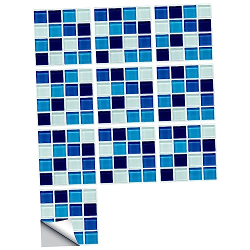 CLISPEED 10Stücke Selbstklebende Mosaikfliesenaufkleber Wasserdichtem PVC für Bad Langlebige Wandtattoos Simulierte Fliesenoptik Leicht Abziehbar CLISPEED 10Stücke Selbstklebende Mosaikfliesenaufkleber Wasserdichtem PVC für Bad Langlebige Wandtattoos Simulierte Fliesenoptik Leicht Abziehbar von CLISPEED