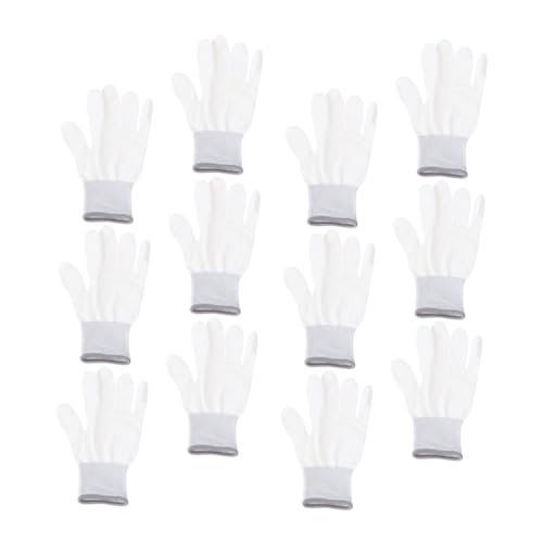 CLISPEED 12 Paare Nylon Handschuhe Antistatisch Schutz mit Rutschfester Pu beschichtung Extra Lang für Handgelenkschutz Ergonomisch Flexibel für Elektronikmontage und Industrieeinsatz CLISPEED 12 Paare Nylon Handschuhe Antistatisch Schutz mit Rutschfester Pu beschichtung Extra Lang für Handgelenkschutz Ergonomisch Flexibel für Elektronikmontage und Industrieeinsatz von CLISPEED
