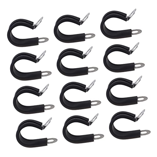 CLISPEED 12 Stück R Type Kabelclips Multifunktionale Kabelklemme zur Praktischen Kabelfixierung Schwarz für Zuhause und Industrie CLISPEED 12 Stück R Type Kabelclips Multifunktionale Kabelklemme zur Praktischen Kabelfixierung Schwarz für Zuhause und Industrie von CLISPEED
