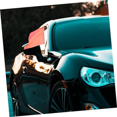 CLISPEED 12 Stück Teiliges Auto Fahnenmast aus Robustem Kunststoff Langlebiger Fahnenhalter für Fahrzeugfenster Sicherer Clip für Lkws Einfache ohne Flaggen Leicht und zur Aufbewahrung von CLISPEED