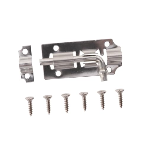 CLISPEED 12 Stück Teiliges Edelstahl Türschloss mit Schrauben Robust Verschleißfest Kompakter Türriegel für Sichere Türverriegelung im Wohnbereich Einfache Montage Rostfrei Langlebig CLISPEED 12 Stück Teiliges Edelstahl Türschloss mit Schrauben Robust Verschleißfest Kompakter Türriegel für Sichere Türverriegelung im Wohnbereich Einfache Montage Rostfrei Langlebig von CLISPEED