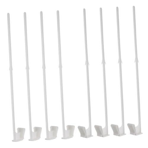 CLISPEED 12 Stück Teiliges Fahrzeug Flaggenhalter aus Kunststoff Lange Auto Fahnenmast Halterung ohne Flagge Installieren Leicht und Robust Geeignet für Autofenster LKW Fenster und von CLISPEED