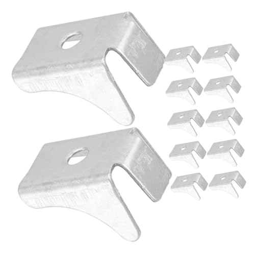 CLISPEED 12 Stück Teiliges Metall Regalhalter Clips Extra Dicke Einlegebodenhalter für Aktenschränke und Küchenschränke Robust und Einfach zu Montieren für Stabile Regalteiler und von CLISPEED