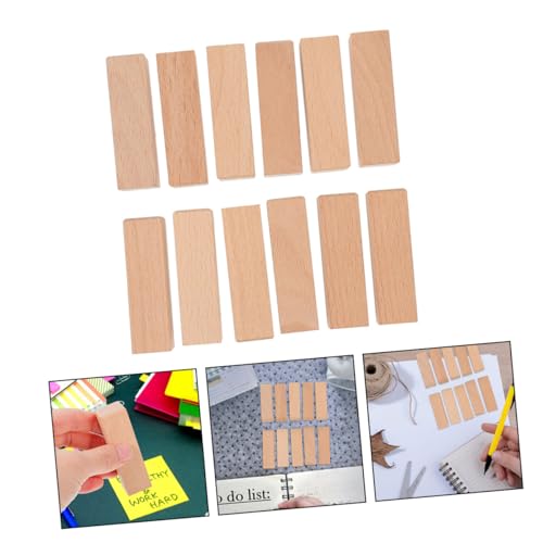 CLISPEED 12 Stück Teiliges Natürliche Buchenholz Schnitzblöcke für DIY Holzschnitzerei und Siegelherstellung Feine Verarbeitung Vielseitig Verwendbare Holzklötze zum Basteln und Üben von CLISPEED