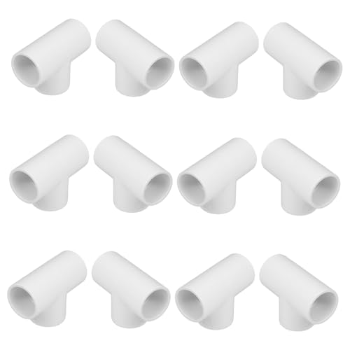 CLISPEED 12 Stück Teiliges PVC Rohrverbinder Durchmesser Wasserbeständige Wasseranschluss Fittings für Garten und Wasserversorgungssysteme Präzise Dichtung Langlebig und Vielseitig von CLISPEED