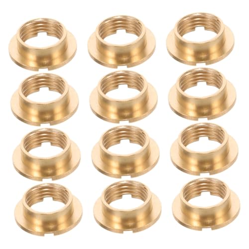 CLISPEED 12 Stück Teiliges Quartz Clock Movement Muttern Goldfarbene Rundkopf uhrwerk muttern für DIY Uhr Reparatur Einfache Montage Stabile Verbindung Kompatibel mit Quarzuhrwerken von CLISPEED