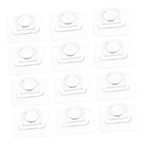 CLISPEED 12 Stück Teiliges Runde Transparente Wandhaken aus Selbstklebend ohne Bohren Wandmontierte Badhaken für Duschgel Flaschen Platzsparend Wiederverwendbar und Langlebig CLISPEED 12 Stück Teiliges Runde Transparente Wandhaken aus Selbstklebend ohne Bohren Wandmontierte Badhaken für Duschgel Flaschen Platzsparend Wiederverwendbar und Langlebig von CLISPEED