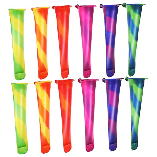 CLISPEED 12 Stück Teiliges Silikon Eisformen mit Wiederverwendbaren Joghurt Tubes Mehrkammer Eisstäbchen Formen für Wassereis und Popsicles Lebensmittelecht Stark und Langlebig Für Zuhause CLISPEED 12 Stück Teiliges Silikon Eisformen mit Wiederverwendbaren Joghurt Tubes Mehrkammer Eisstäbchen Formen für Wassereis und Popsicles Lebensmittelecht Stark und Langlebig Für Zuhause von CLISPEED