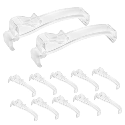 CLISPEED 12 Stück Teiliges Transparente Gardinen Clip Halterung Verschleißfeste Valance Klemmen für Vorhangzubehör Passend für Fensterjalousien CLISPEED 12 Stück Teiliges Transparente Gardinen Clip Halterung Verschleißfeste Valance Klemmen für Vorhangzubehör Passend für Fensterjalousien von CLISPEED