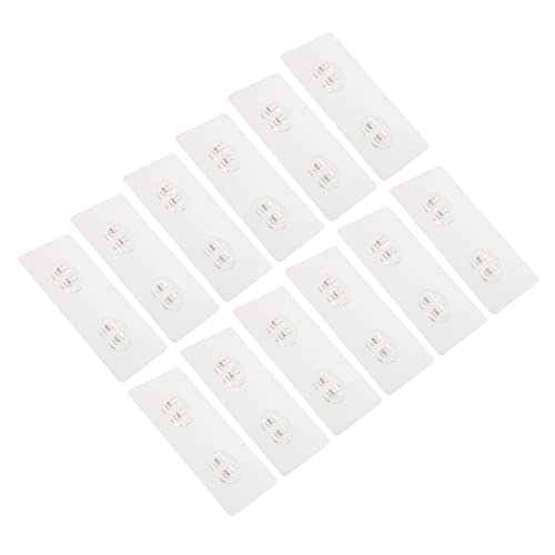 CLISPEED 12 Stück Transparente Duschhaken Selbstklebend Starke Haftung für Badezimmer Küche und für Handtücher Duschregale und Aufbewahrung ohne Bohren CLISPEED 12 Stück Transparente Duschhaken Selbstklebend Starke Haftung für Badezimmer Küche und für Handtücher Duschregale und Aufbewahrung ohne Bohren von CLISPEED