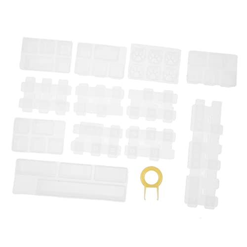 CLISPEED 13stücke Schlüsselform Silikonform Kristall-epoxidform Bastelwerkzeug DIY-Form Für Tastaturabdeckung Einfach Zu Formen Und Entformen Wiederverwendbar von CLISPEED