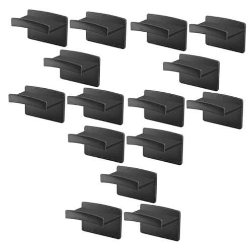 CLISPEED 15 Stück Teiliges Wandhaken aus Kunststoff Selbstklebende Huthaken ohne Bohren Vielseitig für Wand und Türmontage Platzsparend für Hüte Schals Handtücher Leichter und Sicherer von CLISPEED