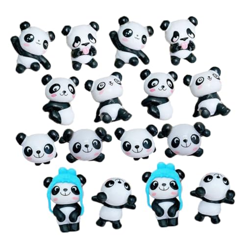 CLISPEED 16 Stück Teiliges Panda Kühlschrankmagnete aus Magnetischem Harz Niedliche Cartoon Tier Kühlschrankdekoration für Zuhause Büro Whiteboard und Metalloberflächen von CLISPEED