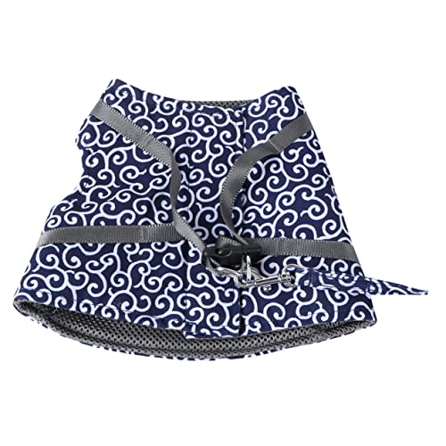 CLISPEED 1satz Pet Vest Geschirr Für Katzen Blaues Brustgeschirr Mit Leine Leicht Und Atmungsaktiv Für Mit Babykatzen Netzstoff Für Sicheren Komfort von CLISPEED