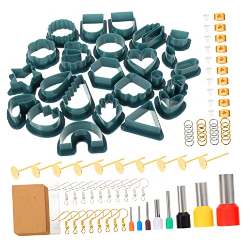 CLISPEED 1Satz Polymerton Ohrringe Set Teiliges DIY Tonschneider Werkzeug für Schmuckherstellung Geeignet für Polymer Clay Fondant und Mehr Tragbar und Einfach zu Bedienen von CLISPEED
