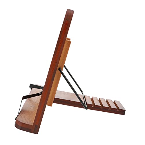 CLISPEED 1Stück Bamboo Laptop Ständer Multifunktionales Desktop Lesegestell Kompaktes Bücherregal für Lernen Arbeiten Hochwertiges Einfaches Design für Zuhause und Büro von CLISPEED
