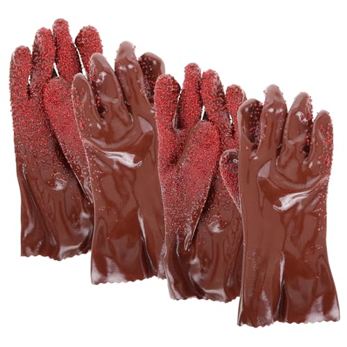 CLISPEED 2 Paare Wiederverwendbare PVC Handschuhe mit Flexiblem Schlangendesign Rutschfest und Strapazierfähig Robuste Rohrreinigungshandschuhe für Klempner und Vielseitige Anwendungen CLISPEED 2 Paare Wiederverwendbare PVC Handschuhe mit Flexiblem Schlangendesign Rutschfest und Strapazierfähig Robuste Rohrreinigungshandschuhe für Klempner und Vielseitige Anwendungen von CLISPEED