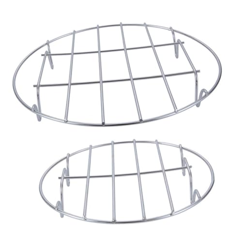 CLISPEED 2 STÜCK Dampfgarer Rack Multifunktionales Hitzebeständiges Dampfgitter für Gleichmäßiges von Dumplings Dim Sum und für Kochtöpfe von CLISPEED