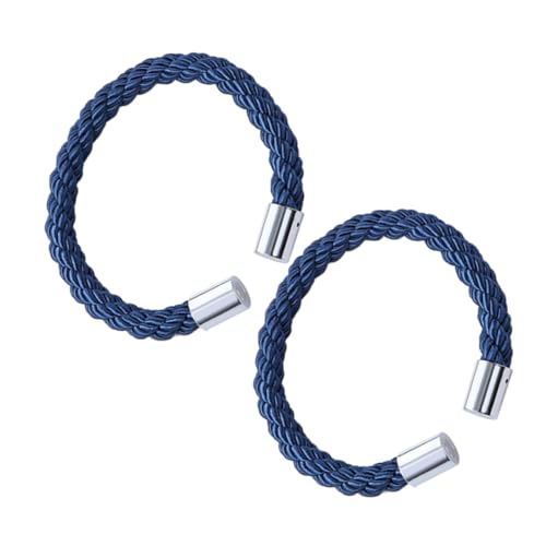 CLISPEED 2 STÜCK Fenster Vorhang Raffhalter aus Polyester Magnetische Vorhangclips Blau für Schlafzimmer Wohnzimmer und Bürodekoration CLISPEED 2 STÜCK Fenster Vorhang Raffhalter aus Polyester Magnetische Vorhangclips Blau für Schlafzimmer Wohnzimmer und Bürodekoration von CLISPEED