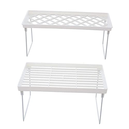 CLISPEED 2 STÜCK Klappbares Schreibtisch Organizer Regal aus Hochwertigem Kunststoff Verschleißfestes Aufbewahrungsregal mit Hoher Tragkraft Platzsparend und Faltbar für Büro und Zuhause von CLISPEED