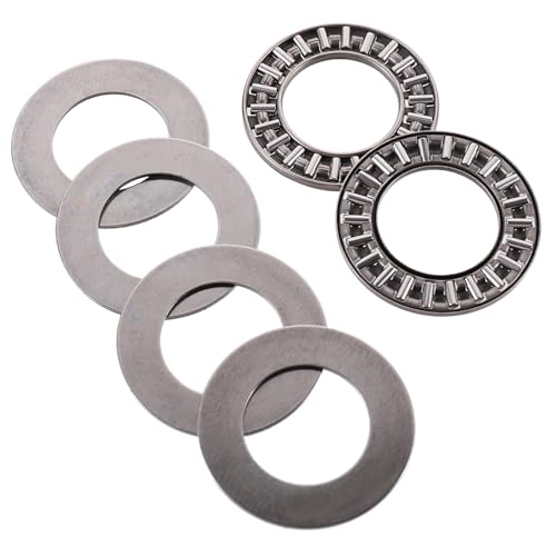 CLISPEED 2 Sätze Axial Nadellager aus Kohlenstoffstahl mit Unterlegscheibe Bohrung Außendurchmesser Dicke Hochlast fähige Industrielle Schublager für Motoren und Pumpen CLISPEED 2 Sätze Axial Nadellager aus Kohlenstoffstahl mit Unterlegscheibe Bohrung Außendurchmesser Dicke Hochlast fähige Industrielle Schublager für Motoren und Pumpen von CLISPEED