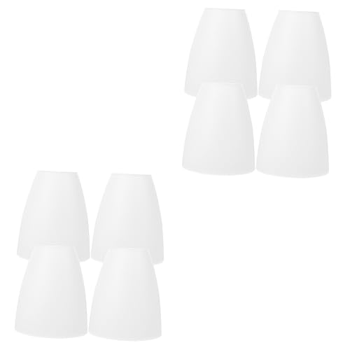 CLISPEED 2 Sätze Ersatz Lampenschirm Kunststoff Teilig Für Tischlampen Leichte Dekorative Lampenabdeckung Für Schlafzimmer Und Wohnzimmer Geeignet Für Fassung 4 Stück * 2 von CLISPEED
