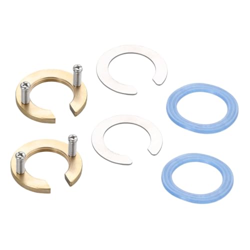 CLISPEED 2 Sätze Faucet Fixing Nut Teilig Antiloose Küchenarmatur Befestigungsmutter Silikon Metall Für Waschbecken Wasserhahn Heiß Kalt Wasser Sicher Stabil von CLISPEED