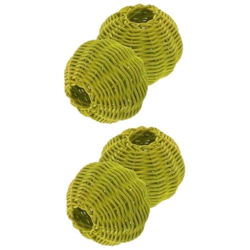 CLISPEED 2 Sätze Rattan Lampenschirm Rustikaler Lampenbezug Für Tisch Und Stehlampe Diy Deko Hellgrün Für Wohnzimmer Schützt Lampen Und Sorgt Für Entspannte 2 Stücke * 2 von CLISPEED