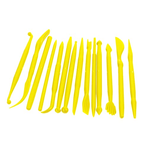 CLISPEED 2 Sätze Teiliges Fondant Modellierwerkzeug Kunststoff Cake Decorating Tools Vielseitige Clay Sculpture Pens für Tortendeko Modellieren von Marzipan Zuckerpaste und DIY von CLISPEED