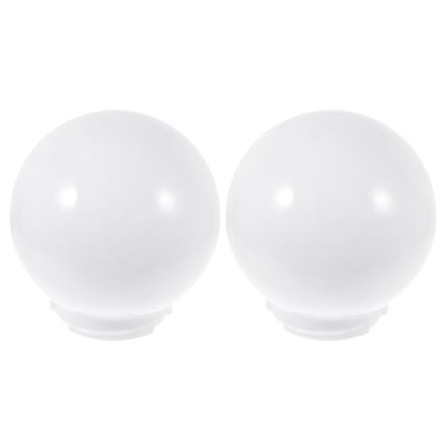 CLISPEED 2 Stück Acryl Lampenschirme Kugel Form Ø Opal Lichtschutz Wandlampe Außenbereich Garten Lampenabdeckung Ersatzschirm CLISPEED 2 Stück Acryl Lampenschirme Kugel Form Ø Opal Lichtschutz Wandlampe Außenbereich Garten Lampenabdeckung Ersatzschirm von CLISPEED
