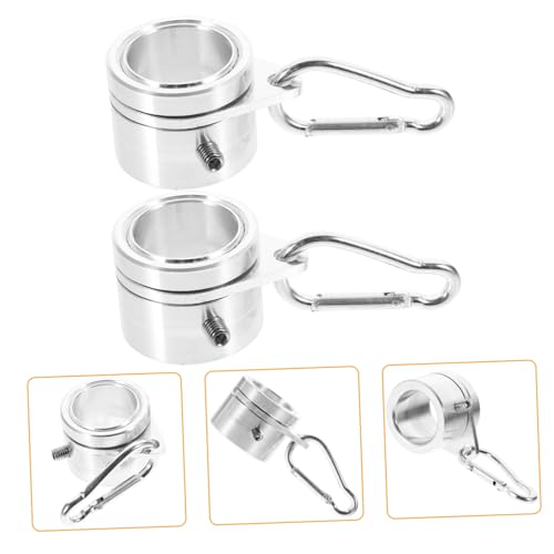 CLISPEED 2 Stück Aluminiumlegierung Fahnenmast Ringe Drehbar Anti verheddern Langlebig Wetterfest Einfache Befestigung Flaggenhalter Zubehör CLISPEED 2 Stück Aluminiumlegierung Fahnenmast Ringe Drehbar Anti verheddern Langlebig Wetterfest Einfache Befestigung Flaggenhalter Zubehör von CLISPEED