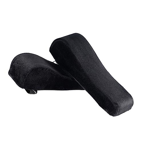 CLISPEED 2 Stück Armlehnenpolster Memory Schaum Strapazierfähiges Pu Polyester Material Atmungsaktiv und Hautfreundlich Ergonomisch Gepolstert für Büro Gaming Rollstühle Lindert von CLISPEED