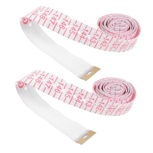 CLISPEED 2 Stück Braille Maßband für Weiches Flexibles Messband mit Taktilen Markierungen Präzises Langlebiges und Messhilfsmittel für Sehbehinderte von CLISPEED
