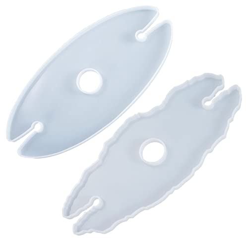 CLISPEED 2 Stück DIY Silikonform für Unregelmäßige Weinglas Halter Epoxidharz Gießform für Kreative Kunst und Handwerk für und Persönliche Designs von CLISPEED