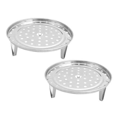 CLISPEED 2 Stück Dampfgarer Rack Teiliges Küchen Dampf Einsatz für Gemüse Fisch Eier Praktisch und Leicht zu Reinigen für Zuhause Geeignet von CLISPEED