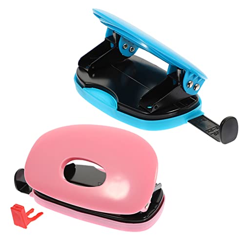 CLISPEED 2 Stück Desktop Stanzer Robuster Bürolocher für Papiere Geeignet für Schule und Büro Langlebig für Verschiedene Materialien von CLISPEED
