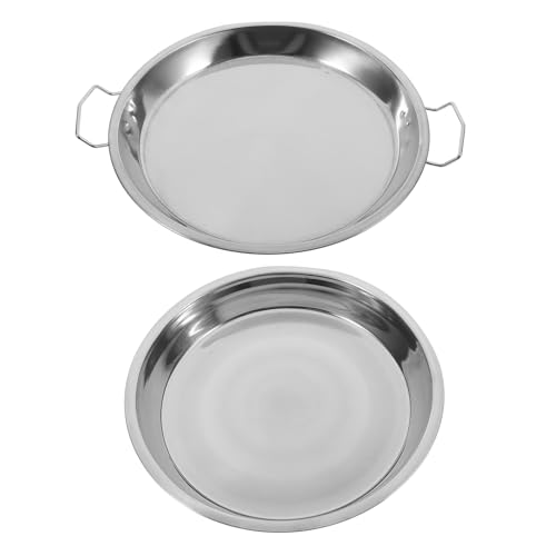 CLISPEED 2 Stück Edelstahl Doppelschalen Servierteller Teilig Hitzebeständig Rund Vielseitig für Snacks Obst Bbq Kindergerichte CLISPEED 2 Stück Edelstahl Doppelschalen Servierteller Teilig Hitzebeständig Rund Vielseitig für Snacks Obst Bbq Kindergerichte von CLISPEED