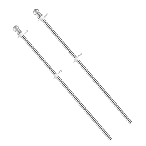 CLISPEED 2 Stück Edelstahl Fahnenmast Rostfrei Drehbar Wetterbeständig Outdoor Wandhalterung für Garten Veranda Teilig Robust Langlebig für Feiertags und Willkommensdekoration CLISPEED 2 Stück Edelstahl Fahnenmast Rostfrei Drehbar Wetterbeständig Outdoor Wandhalterung für Garten Veranda Teilig Robust Langlebig für Feiertags und Willkommensdekoration von CLISPEED