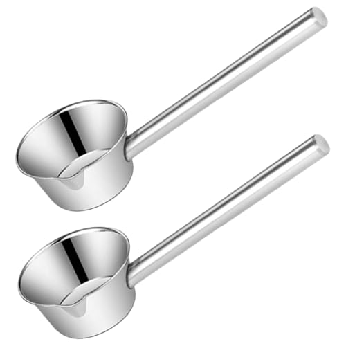 CLISPEED 2stücke Wasserlöffel Mit Langem Griff Für Gartenbewässerung Und Küchengebrauch Rostfreies Material Große Kapazität Und Komfortabel Der Handhabung von CLISPEED