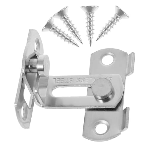 CLISPEED 2 Stück Edelstahl Tür Riegel Teiliges Winkel Türschloss Rostfrei Robust für Innenbereich Büro Garage Badezimmer mit Glatter Oberfläche und Verstärktem Schutz CLISPEED 2 Stück Edelstahl Tür Riegel Teiliges Winkel Türschloss Rostfrei Robust für Innenbereich Büro Garage Badezimmer mit Glatter Oberfläche und Verstärktem Schutz von CLISPEED