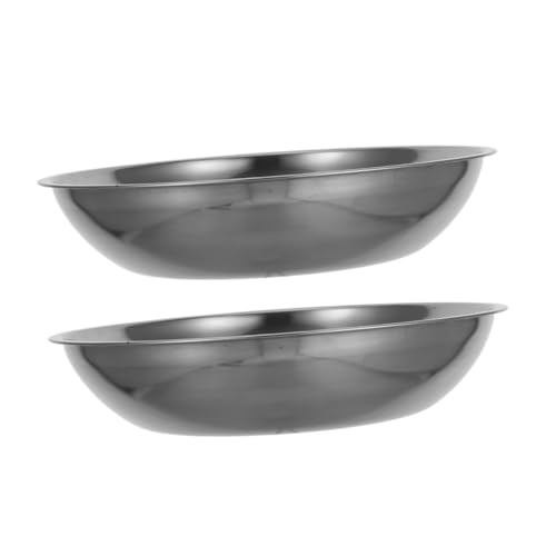 CLISPEED 2 Stück Edelstahl Waageschale Präzisions wiegepfanne mit Großer Kapazität Vielseitig für Kochen Labor Schmuck Flexibel Kombinierbar Leicht zu Reinigen Hochgenau von CLISPEED