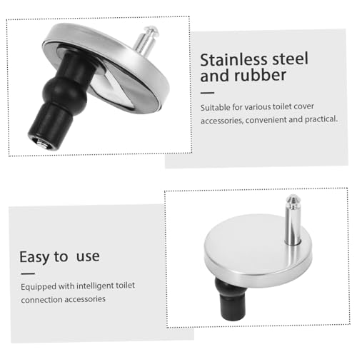 CLISPEED 2 Stück Edelstahl Wc Sitz Befestigungsschrauben Toilettendeckel Ersatzteile Langlebig Rostfrei Einfache Montage Passend für Vielfältige Wc Sitz Abdeckung Zubehör von CLISPEED