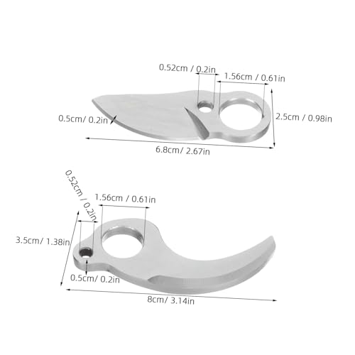 CLISPEED 2 Stück Elektrische Gartenschere Ersatzklingen Kohlenstoffstahl Robust Verschleißfest Langlebig für Präzises Baumschneiden und Gartenarbeit CLISPEED 2 Stück Elektrische Gartenschere Ersatzklingen Kohlenstoffstahl Robust Verschleißfest Langlebig für Präzises Baumschneiden und Gartenarbeit von CLISPEED